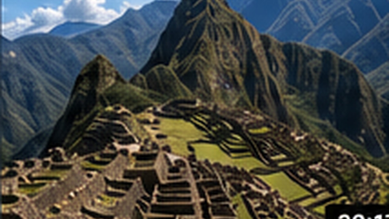 Di tích Machu Picchu giữa dãy Andes tại Peru